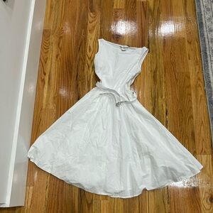 Chic Star Elegant White Midi Dress